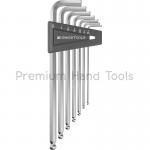 PB Swiss Tools PB 212ZLH ประแจหกเหลี่ยมชุด หัวบอล ยาว เบอร์ 3/32 - 5/16 นิ้ว 7 ตัวชุด