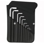 หกเหลี่ยมชุด PB Swiss Tools หัวตัด ยาว รุ่น PB 214ZK (8 ตัว/ชุด) เบอร์ 3/32 - 3/8 นิ้ว บรรจุในซองหนัง