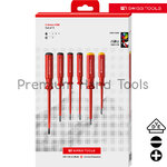ชุดไขควง PB Swiss Tools *รุ่น Premium PB 5542 CBB กันไฟ VDE ปากแบน/แฉก (6 ตัว/ชุด)