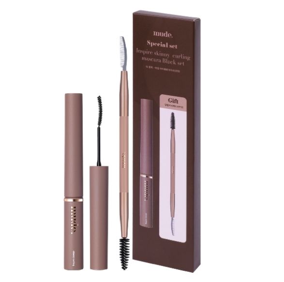 MUDE Inspire Skinny Curling Mascara Black Set 3 g.