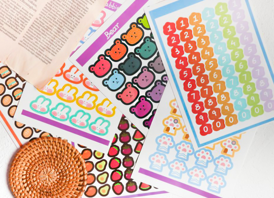 💖📷สติกเกอร์ลายการ์ตูนหลากสี IQ ชิ้นละ 4 บาท📌เลือกแบบได้ ✔️ohwowsitthiphum สติ๊กเกอร์ stickers เครื่องเขียน ไดคัท