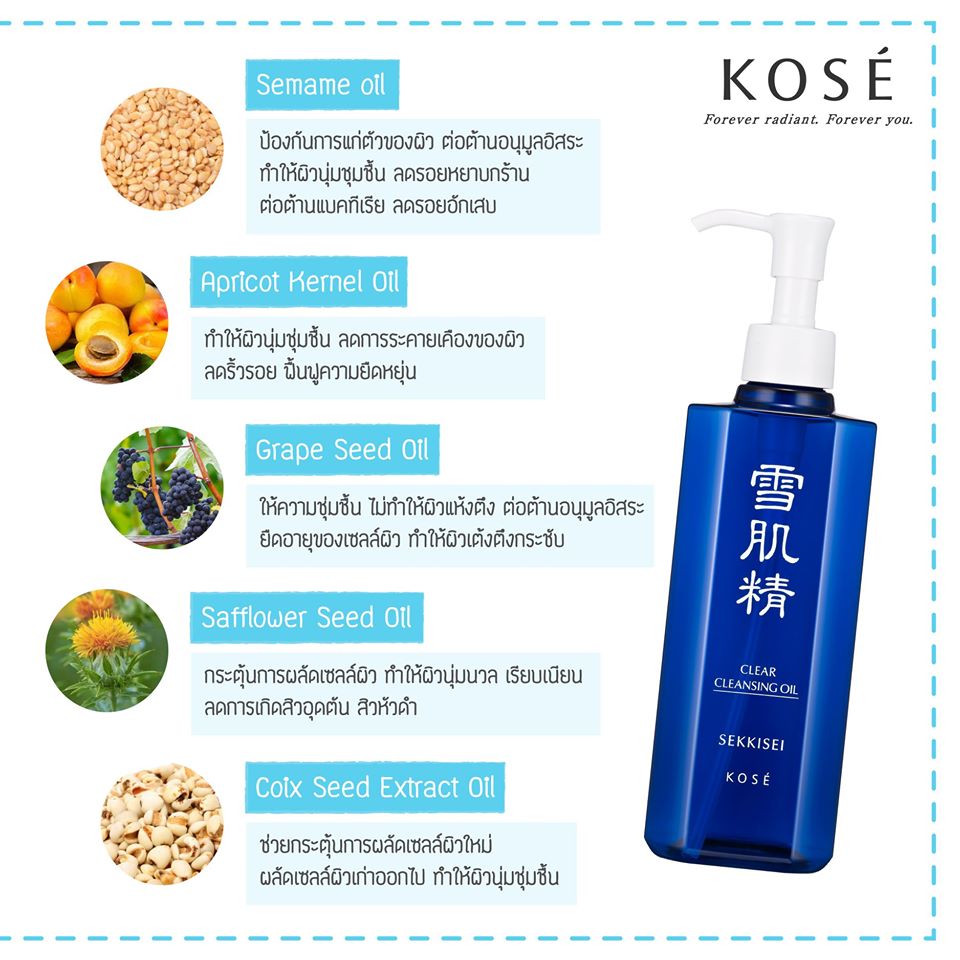 Kose Sekkisei Clear Cleansing Oil 250 ml.