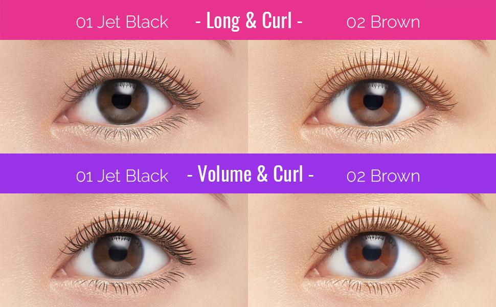 Kiss Me Heroine Make Long and Curl Mascara Advanced Film 6 g. #1 Jet Black
