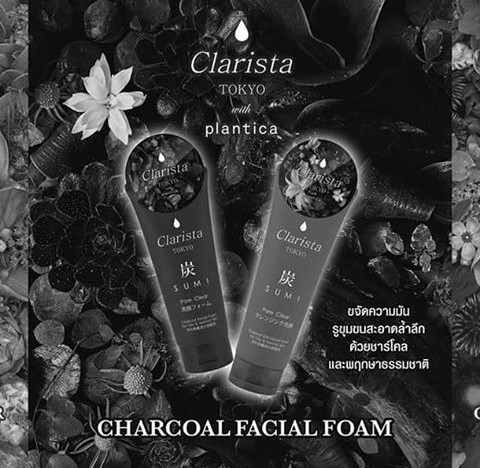 Clarista Tokyo Charcoal 2 in 1 Facial Foam for Oily & Normal Skin 160 g.