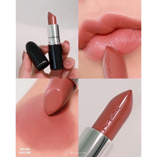 M.A.C Lustreglass Lipstick Rouge 3 g. #508 Hug Me