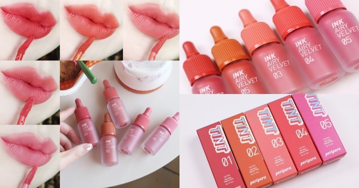 Peripera Ink Airy Velvet Tint 2019 4 g. #1 - #5 (ระบุสีในช่องหมายเหตุตอนสั่งซื้อ)