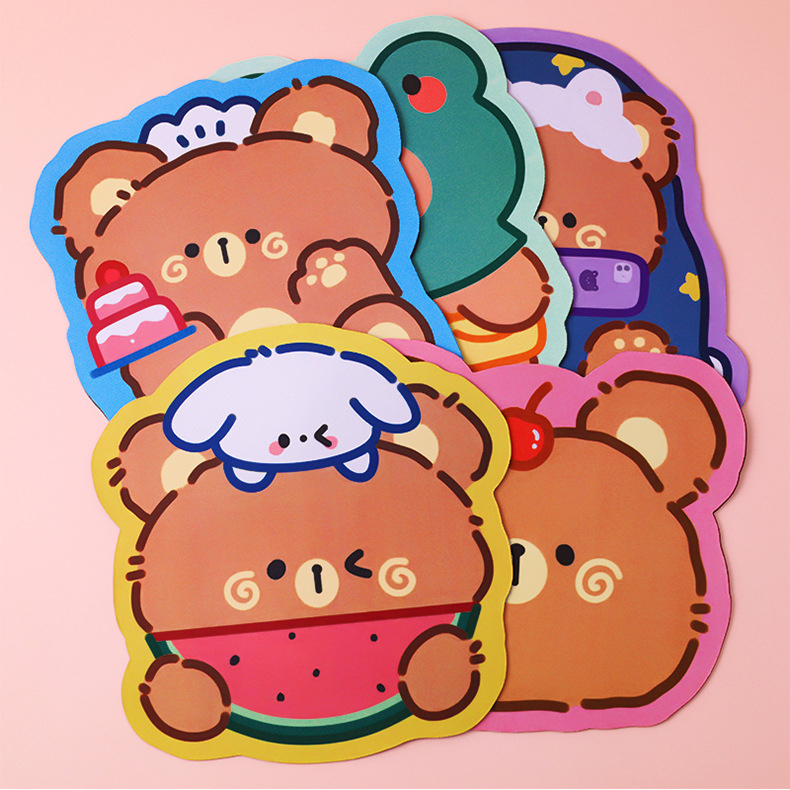 🔥แผ่นรองเมาส์🔥 รูปทรงการ์ตูน Pretty cartoon ราคา 18 บาท 📌สินค้าเลือกลายได้ ✔️พร้อมส่ง Ohwowshop แผ่นรองเมาส์ กันลื่นกันลื่น ลายการ์ตูน