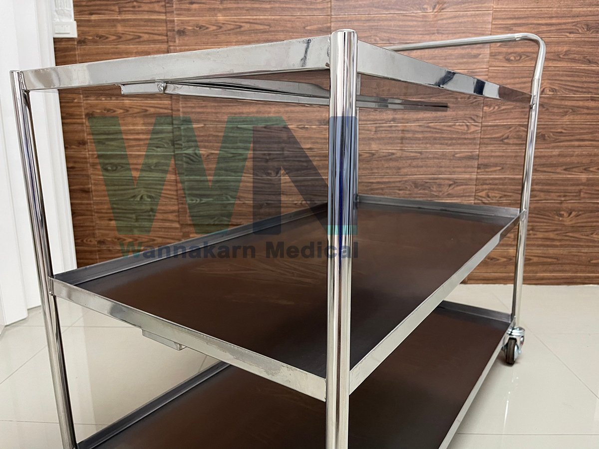 รถเข็น 3 ชั้น Stainless