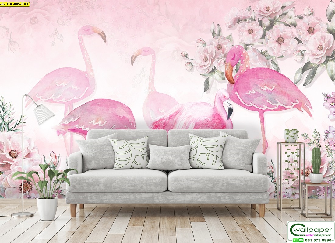 วอลเปเปอร์สั่งพิมพ์ลายดอกไม้ PM-005