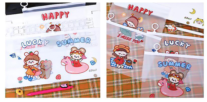 ซองใส่เครื่องเขียน A5 ลายเด็กน้อย ชิ้นละ 3บาท ✔️พร้อมส่ง Ohwowshop ซองใส่เครื่องเขียน ซองซิบล็อคกันน้ำ