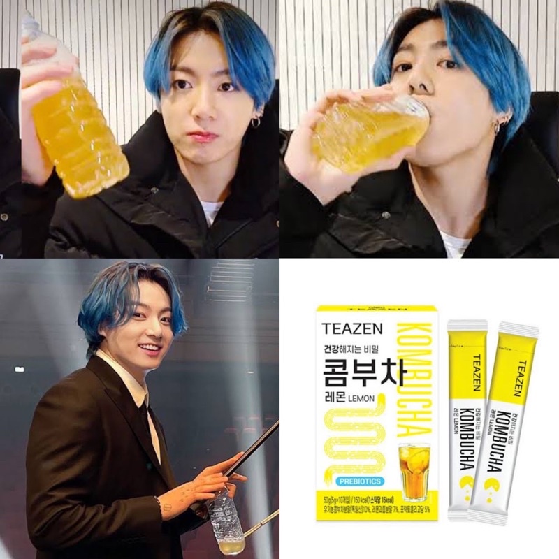 Teazen Kombucha #Lemon (1 กล่อง 10 ซอง)