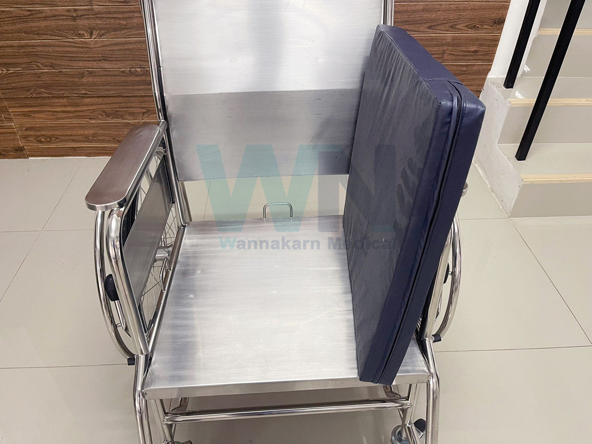 รถเข็นผู้ป่วย Wheelchair Stainless