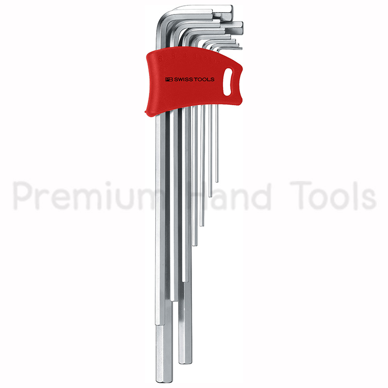 PB Swiss Tools PB 211DH-10 ประแจหกเหลี่ยมชุด หัวตัด ยาว เบอร์ 1.5-10 มิล 9 ตัวชุด พร้อม Socket ใหม่
