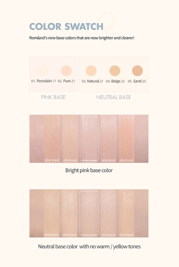 Rom&nd Bare Water Cushion 20 g. #02 Pure 21