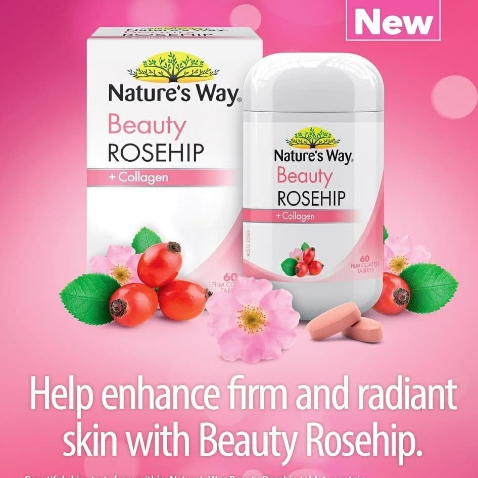 Nature’s Way Beauty Rosehip Collagen 60 Tablets