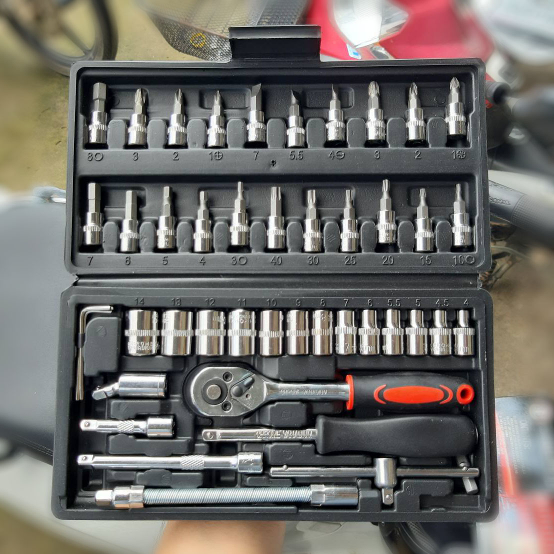 ชุดบล็อคเครื่องมือช่าง 46ชิ้น ราคาเพียงชุดละ 145 บาท ✔️พร้อมส่ง Ohwowshop