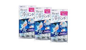 Biore Cold Band 92 cm. x 3 ผืน #Unscented