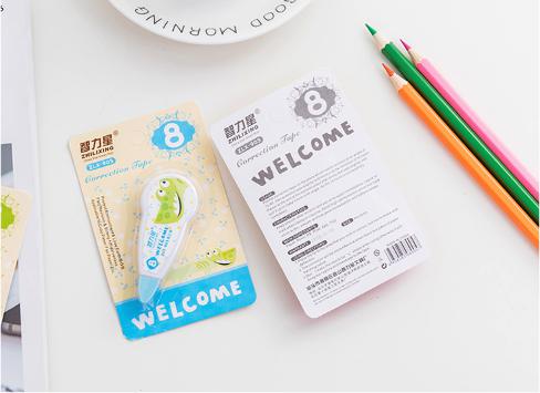 🔥เทปลบคำผิดลายการ์ตูนรวมสัตว์ 8m ✔️พร้อมส่ง (🎲คละลาย) เครื่องเขียน ราคาส่ง อุปกรณ์ลบคำผิด