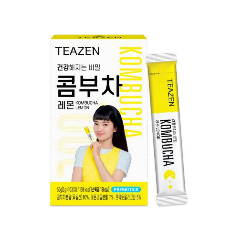 Teazen Kombucha #Lemon (1 กล่อง 10 ซอง)
