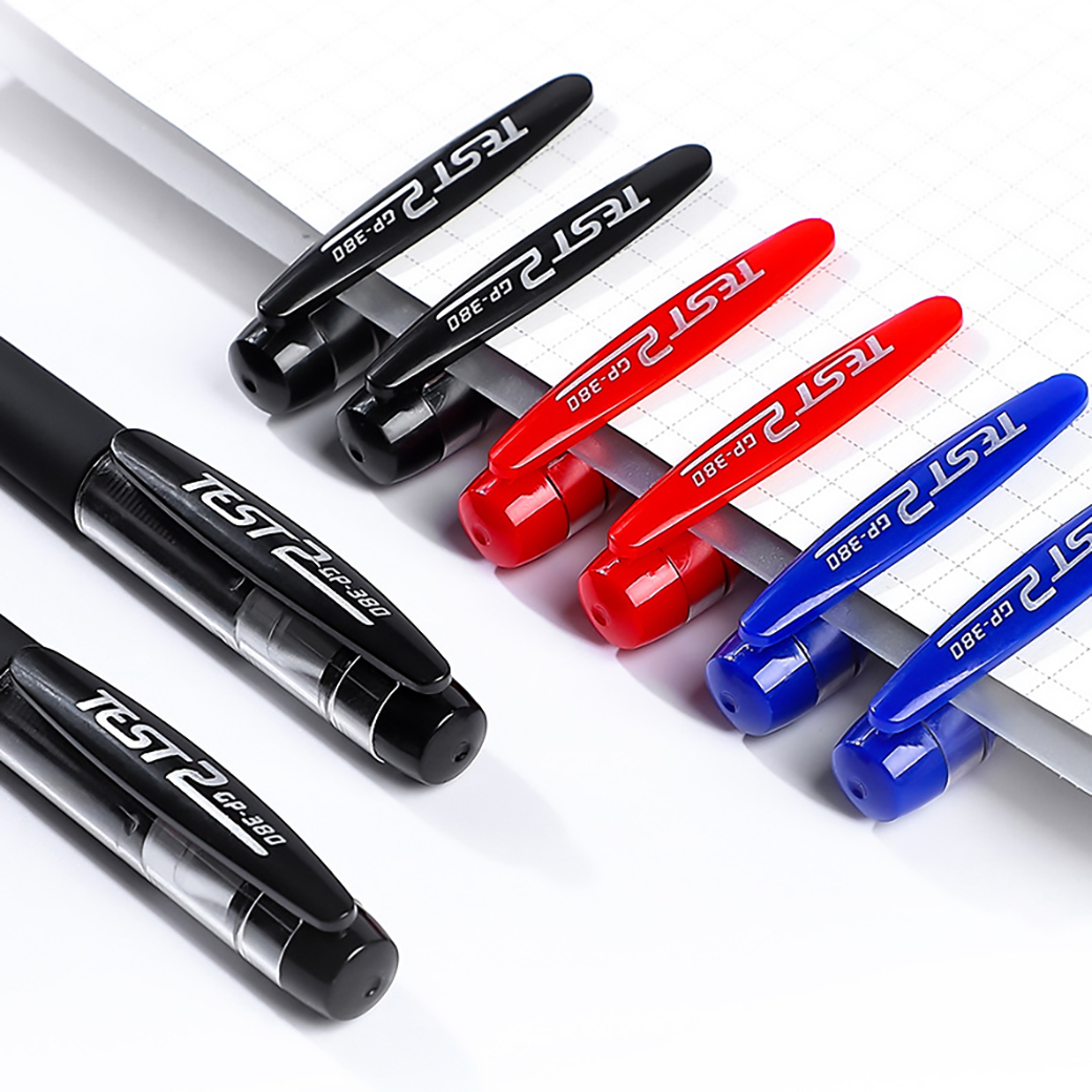 🖊️ปากกาเจล Test2 🔵🔴⚫ เขียนลื่น ไม่สะดุด มี 3 สี ให้เลือก✅พร้อมส่งในไทย เขียนง่าย ไม่เลอะมือ