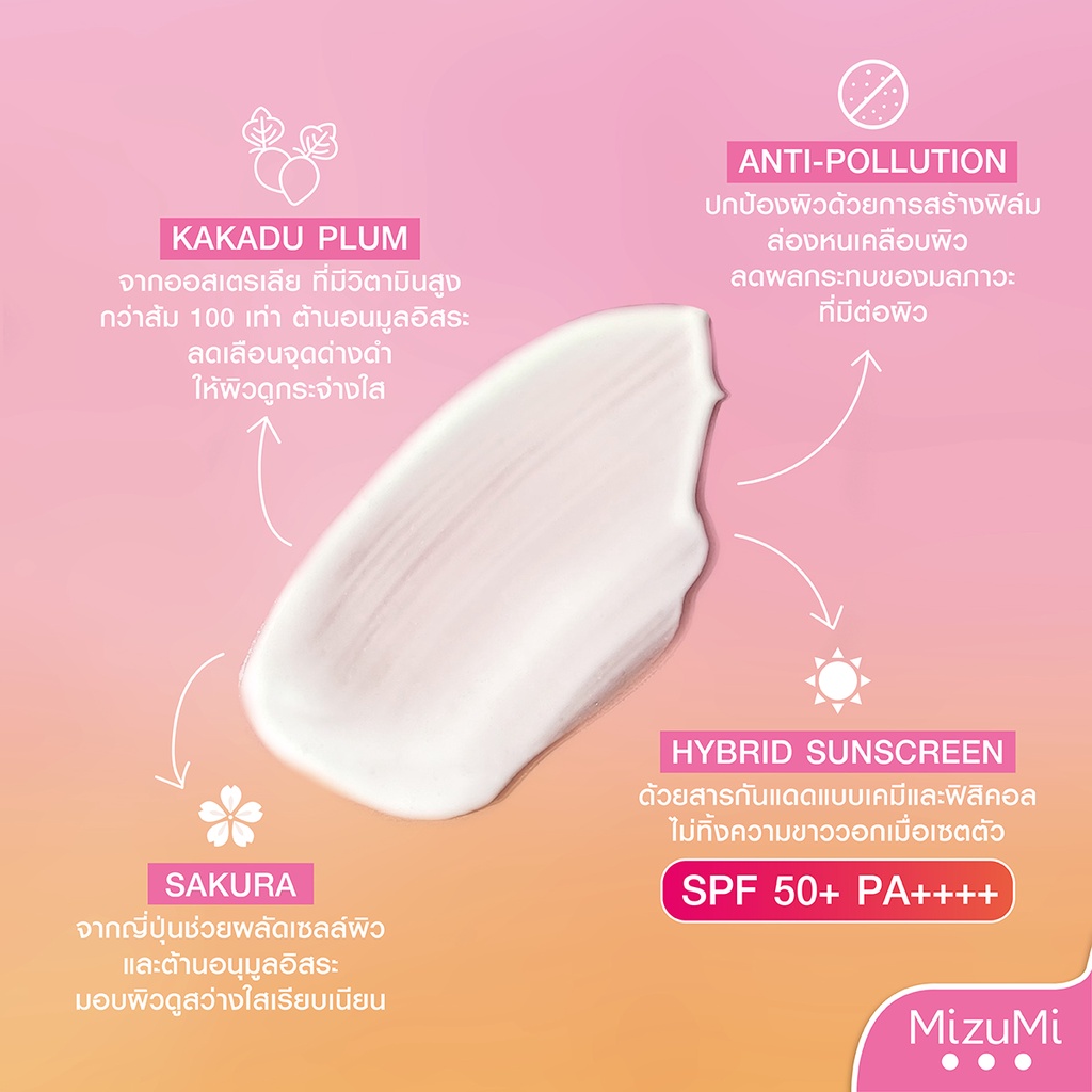 MizuMi UV Bright Body Serum 180 ml.