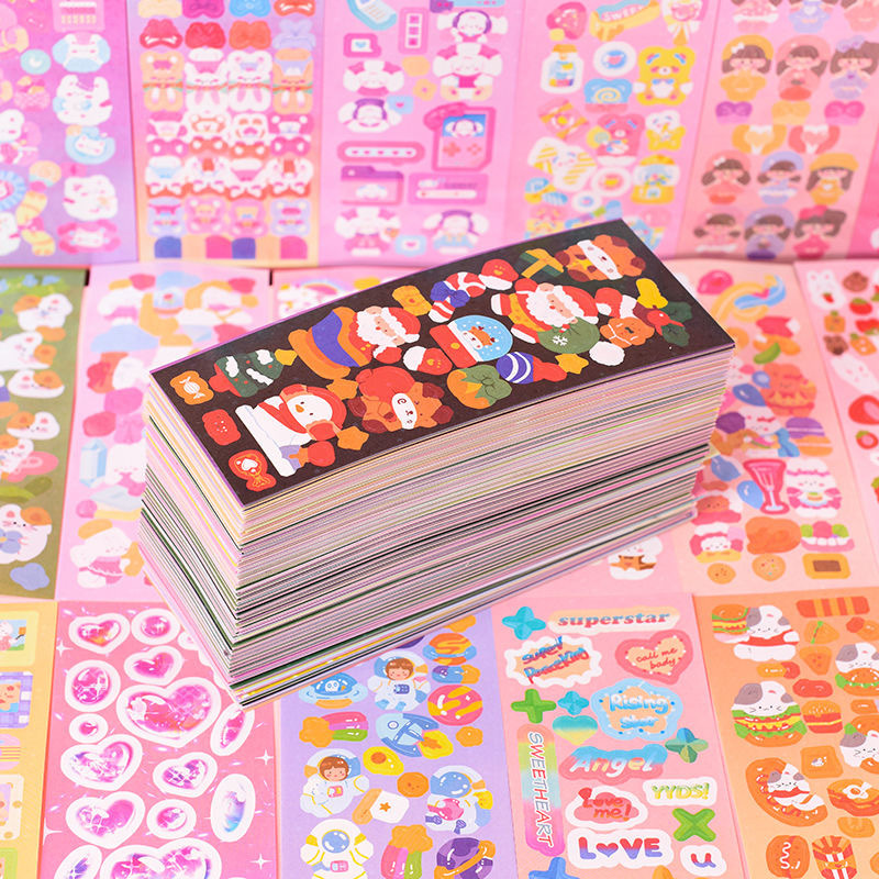 🔥1 บาท🔥🌸สติกเกอร์การ์ตูน แวววาว🌸🌈📌ของแถมลูกค้า✔️พร้อมส่งในไทย sticker สติ๊กเกอร์ ตกแต่ง DIY