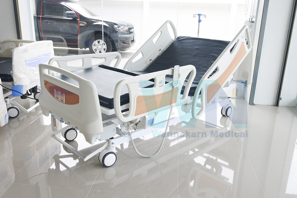 Medical Bed MK-D-01 เตียงไฟฟ้า-แมนนวล 3 ฟังก์ชั่น ราวปีกนก