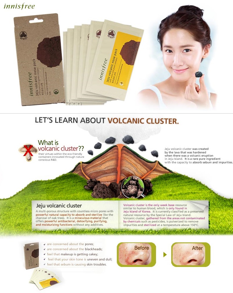 Innisfree Jeju Volcanic Nose Pack (6 each/pack)
