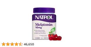 Natrol Gummies Melatonin Strawberry 10 mg. (90 Gummies)