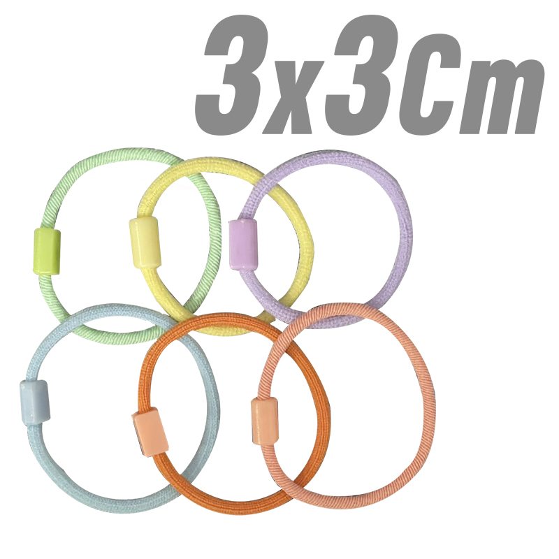 ⭐ยางยืดรัดผม⭐สายเลียบ🌈สายหลากสี🌈 3cm📌สุ่มคละสี ✔️พร้อมส่งในไทย หนังยางรัดผมเกาหลี ยางมัดผม ยางยืดรัดผม
