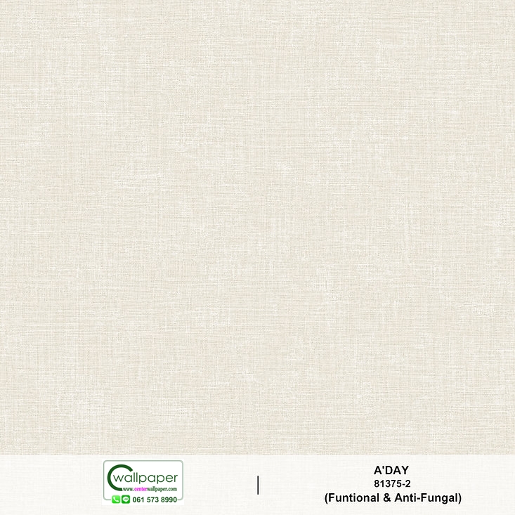 วอลเปเปอร์ลายผ้า สีเทาอ่อน No.81375-2