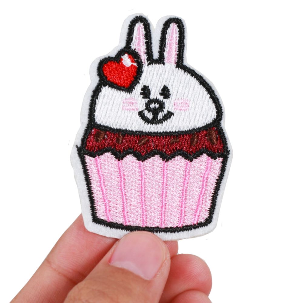 ตัวรีดติดเสื้อกระต่ายคัพเค้ก