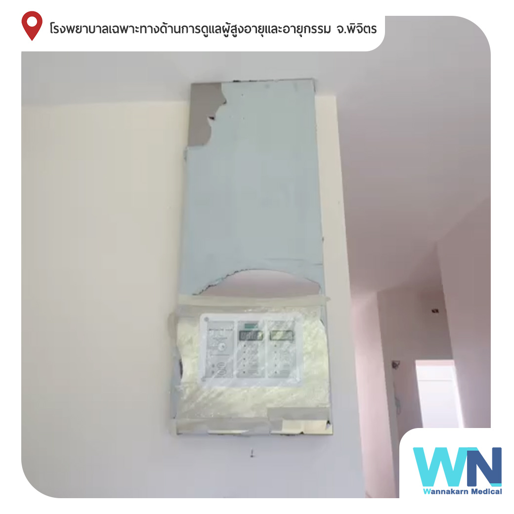 Area alarm ชุดสัญญาณเตือนก๊าซ ผลงานการติดตั้งระบบไปป์ไลน์ก๊าซทางการแพทย์