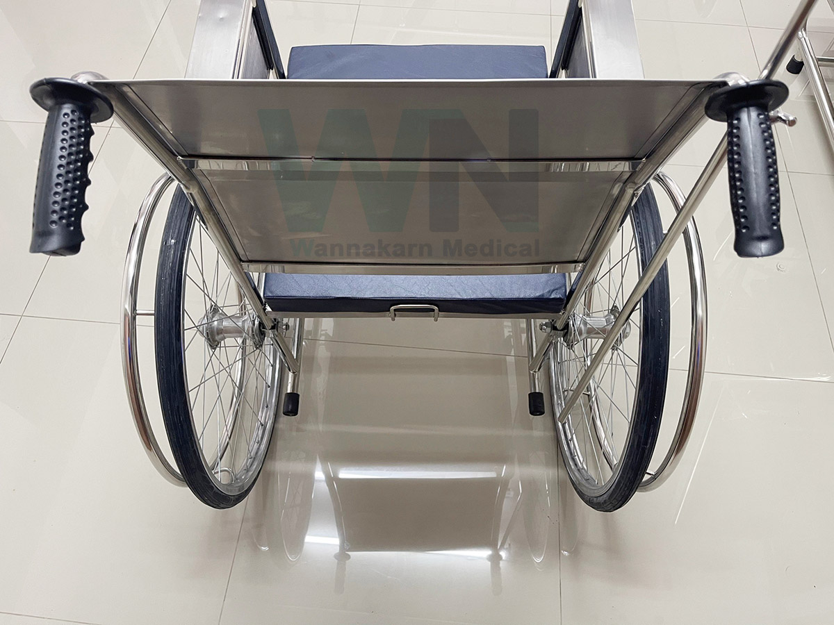 รถเข็นผู้ป่วย Wheelchair Stainless