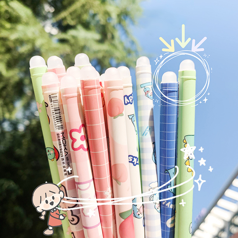 🔥โอ้วาว🔥ปากกาลบได้ ลายการ์ตูน ไส้สีน้ำเงิน 0.5📌เลือกลาย ด้ามละ 3 บาท✔️พร้อมส่งOhwowshop หลากสี ปากกาลบได้ เครื่องเขียน
