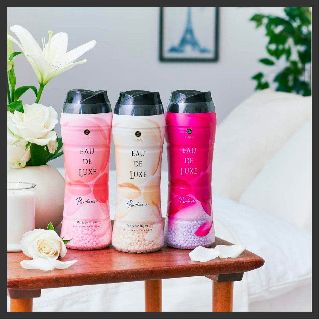 P&G Lenor Eau De Luxe Aroma Jewel Perfume Series 520 ml. #Blooming Passion Bijou กลิ่นดอกไม้และผลไม้