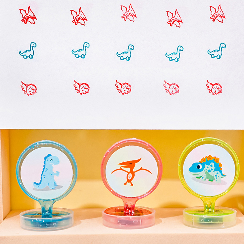 🌈ตรายางลายการ์ตูนหมึกในตัว🌈ปั๊มบัตรสะสมแต้ม📌คละลาย ชิ้นละ 3บาท✅พร้อมส่ง Ohwowshop ตัวปั๊มการ์ตูน หมึกสี เด็กเล็ก