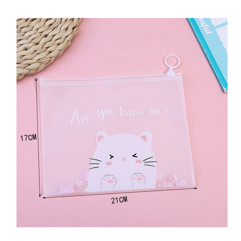 🌈กระเป๋าใส่เครื่องเขียน A5🐱🌈Lovely Cat 21x17cm📌เลือกลาย ราคา 4 บาท✔️พร้อมส่ง Ohwowshop ซองใส่เครื่องเขียน ซอง เครื่องเขียน กระเป๋า กระเป๋าดินสอ
