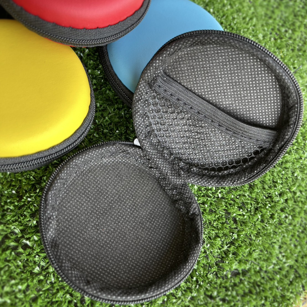 ⭐กระเป๋ากลม⭐🟠🔴ใส่หูฟัง สายชาร์จ อื่นๆ 📌สุ่มคละสี✅พร้อมส่งในไทย มีซิป earphone bag กล่องเก็บหูฟัง