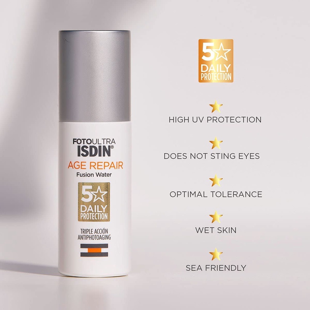 ISDIN Age Repair Fusion Water SPF50 UVB UVA 50 ml.