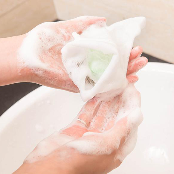 ⭐ถุงตาข่าย⭐ตีฟองสบู่หลากสี(แพคเกจ)ชิ้นละ 4 บาท ✔️พร้อมส่ง Ohwowshop เกรดAAA ริบบิ้นคละสี ให้สัมผัสนุ่มละมุน นิ่มไม่ละคายผิว