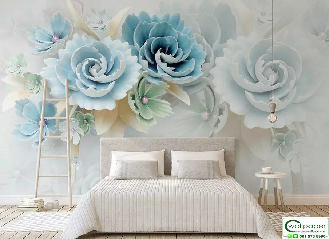 วอลเปเปอร์สั่งพิมพ์ลายดอกไม้ PM-009