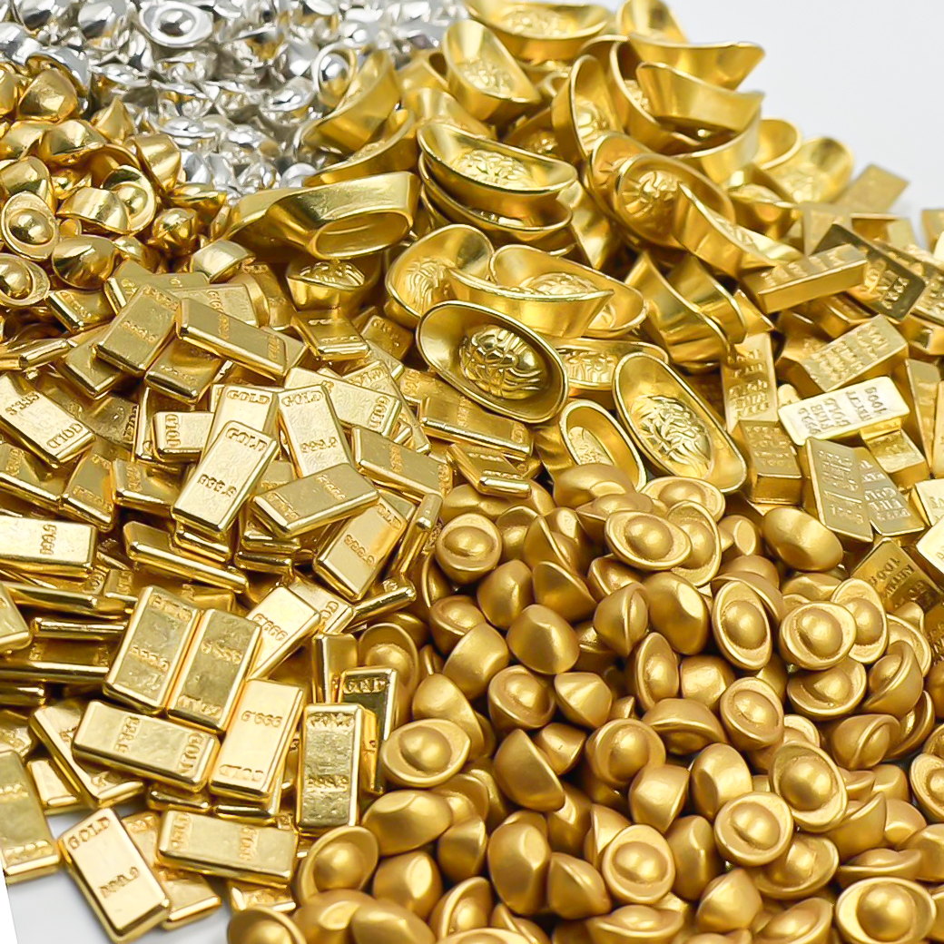 🧧🎉โมเดลก้อนทอง🎊ก้อนทองจิ๋ว ประดับตกแต่ง ก้อนทองแท่งจิ๋ว✅พร้อมส่งในไทย ก้อนทองโบราณ เสริมฮวยจุ้ย