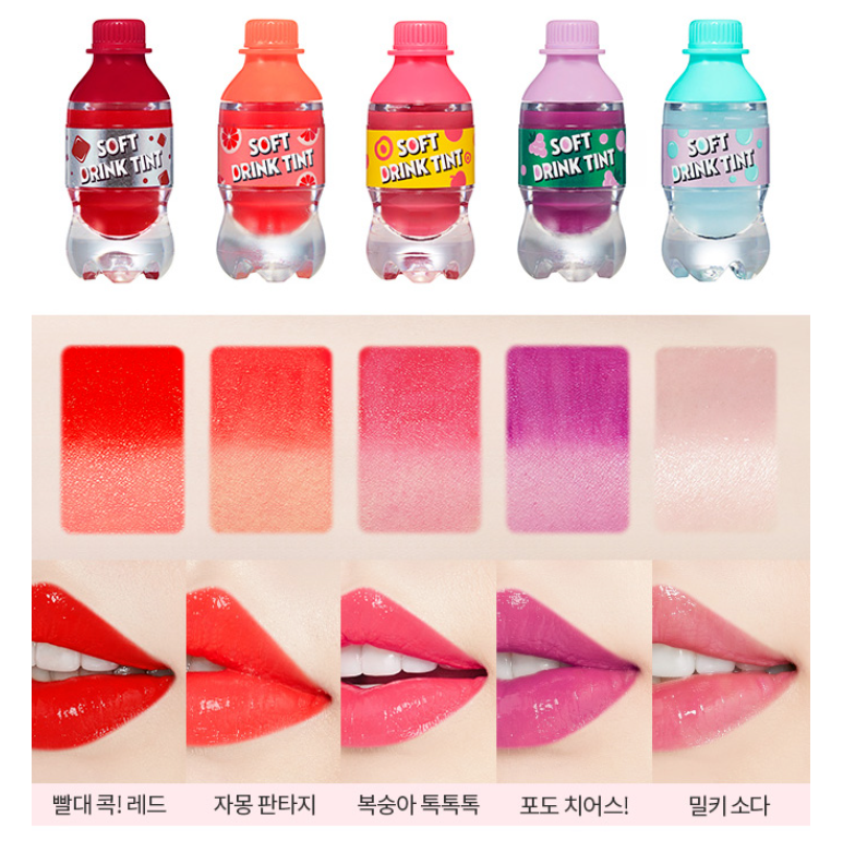 Etude House Soft Drink Tint #RD301 Zero Red