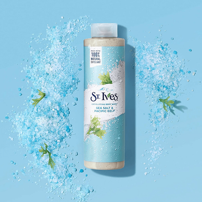 St. Ives Exfoliating Body Wash Sea Salt & Pacific Kelp 473 ml.
