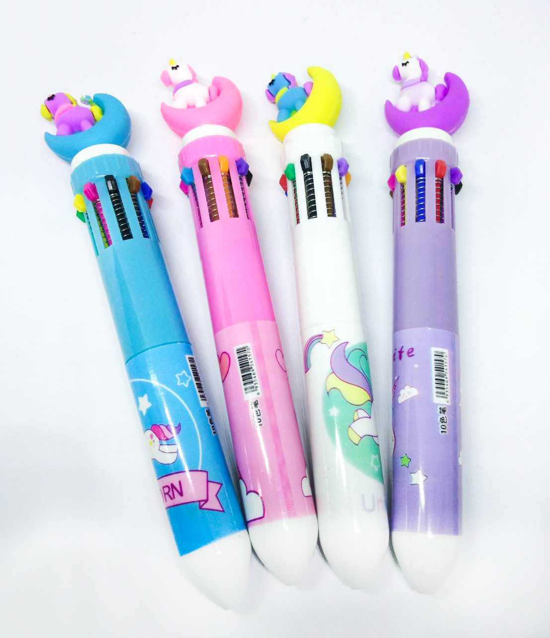 ปากกา10สี ม้ายูนิคอร์นพระจันทร์เสี้ยว(🎲สุ่มสีสุ่มลาย)