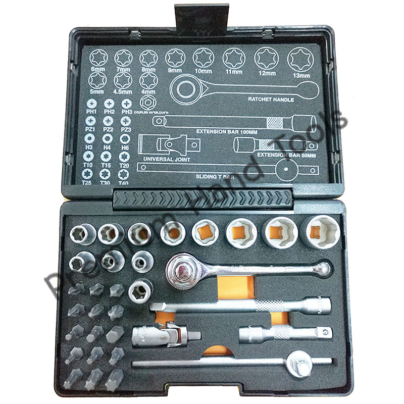 ประแจบล็อคชุด STARNIC รุ่น KSN-553 1/4" 33 ชิ้น