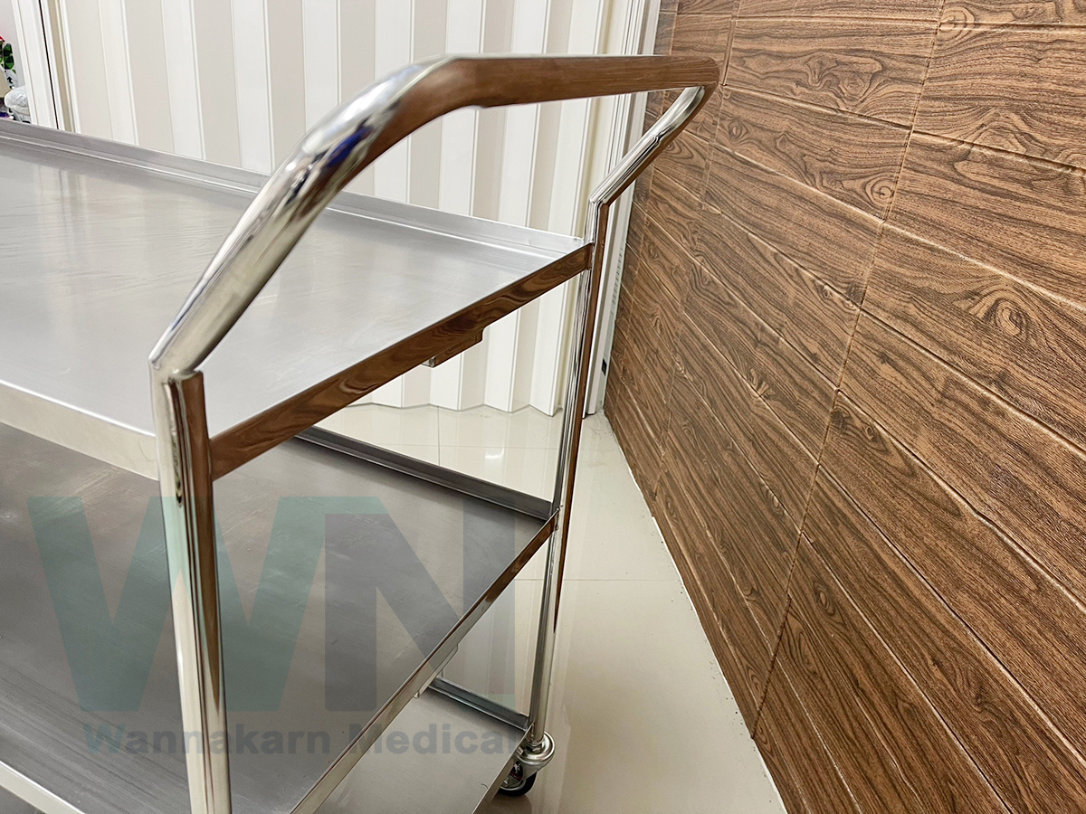 รถเข็น 3 ชั้น Stainless