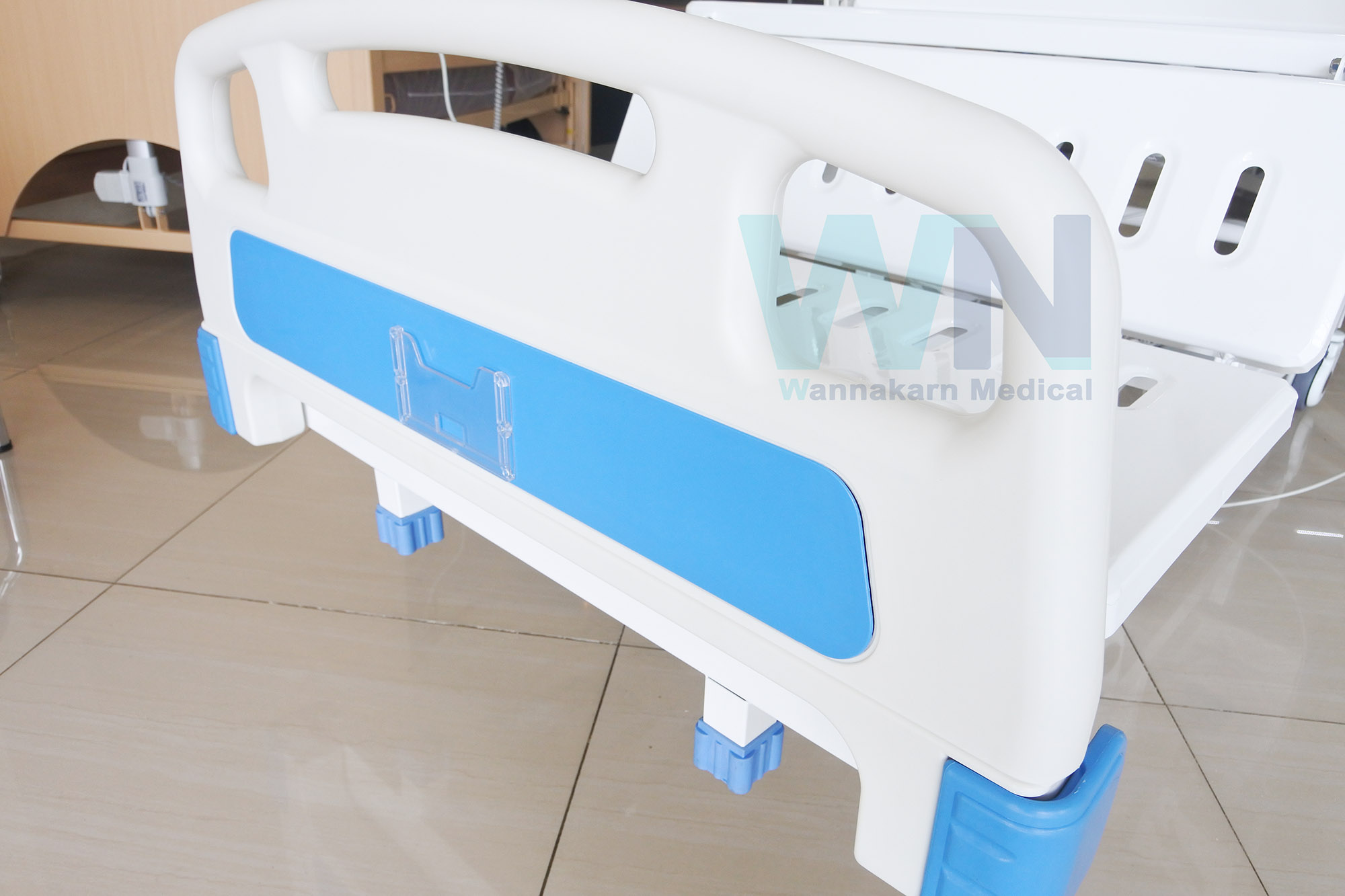 Medical Bed MK-E-02 เตียงผู้ป่วยปรับไฟฟ้า 3 ฟังก์ชั่น ราวปีกนก