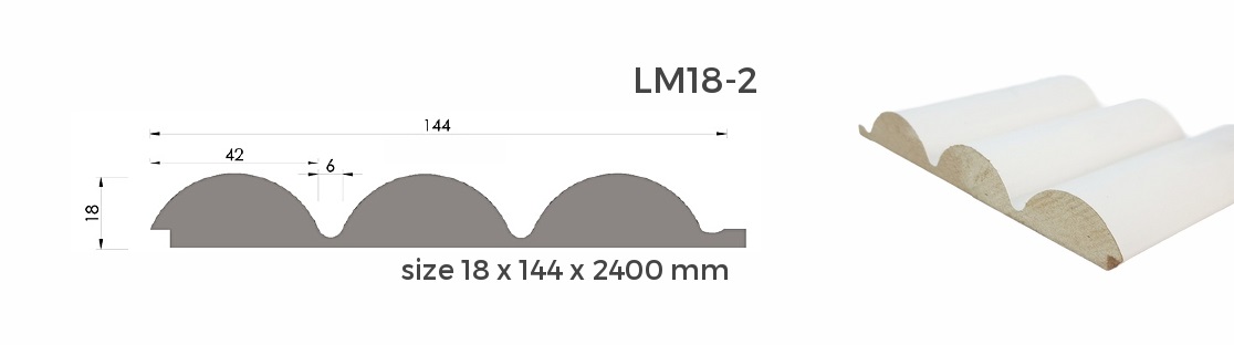ไม้ระแนง MDF LM18-2